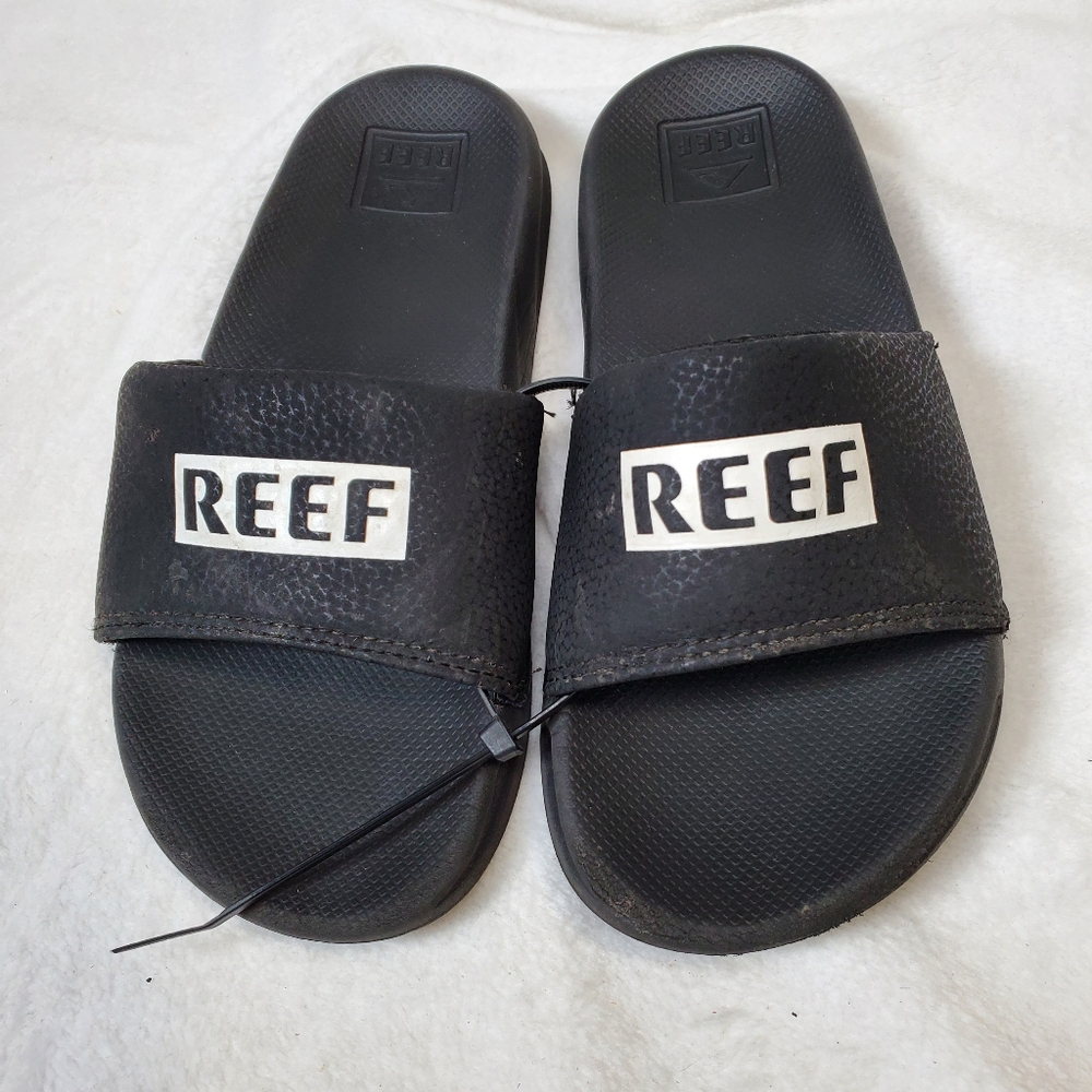Reef Kids‎ One Slide Black Little Kids Size 2/3 Unisex Sandals Beach Vaca